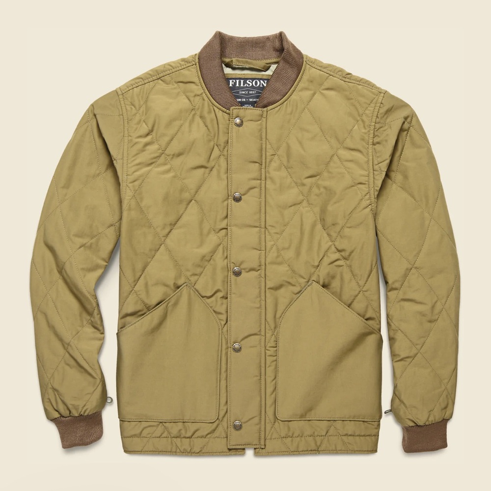 Filson Men's - Quilted Pack Jacket - Sportsman Tan